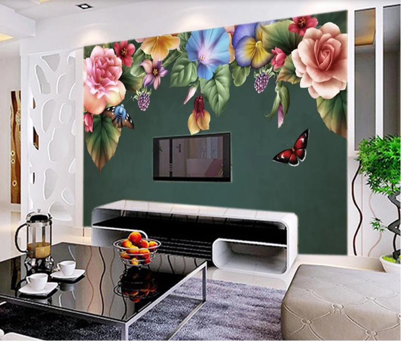 3D Morning Glory WC557 Wall Murals