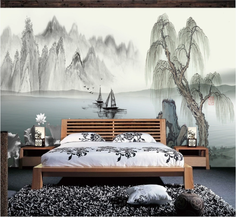 3D Willow Lake WC482 Wall Murals