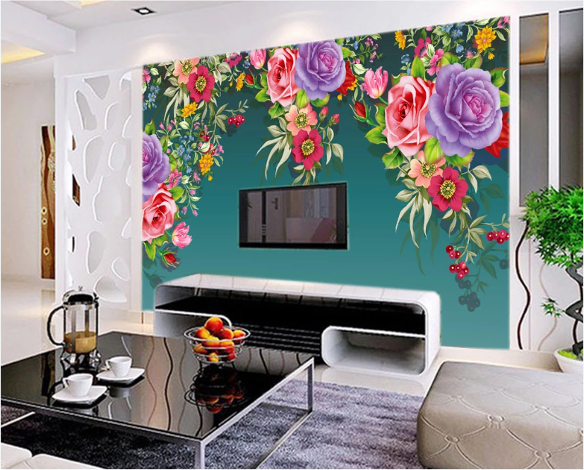 3D Rose Cherry WC339 Wall Murals