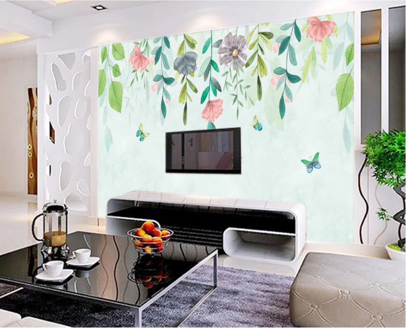 3D Butterfly Vine WC287 Wall Murals