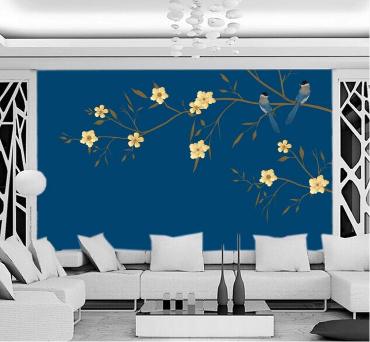 3D Yellow Flower WC234 Wall Murals