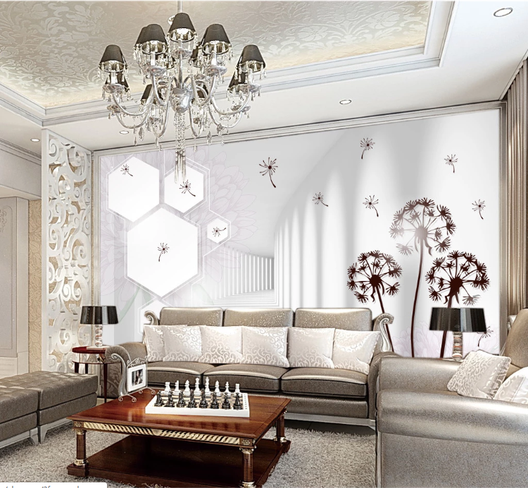 3D Dandelion Elegant WC232 Wall Murals