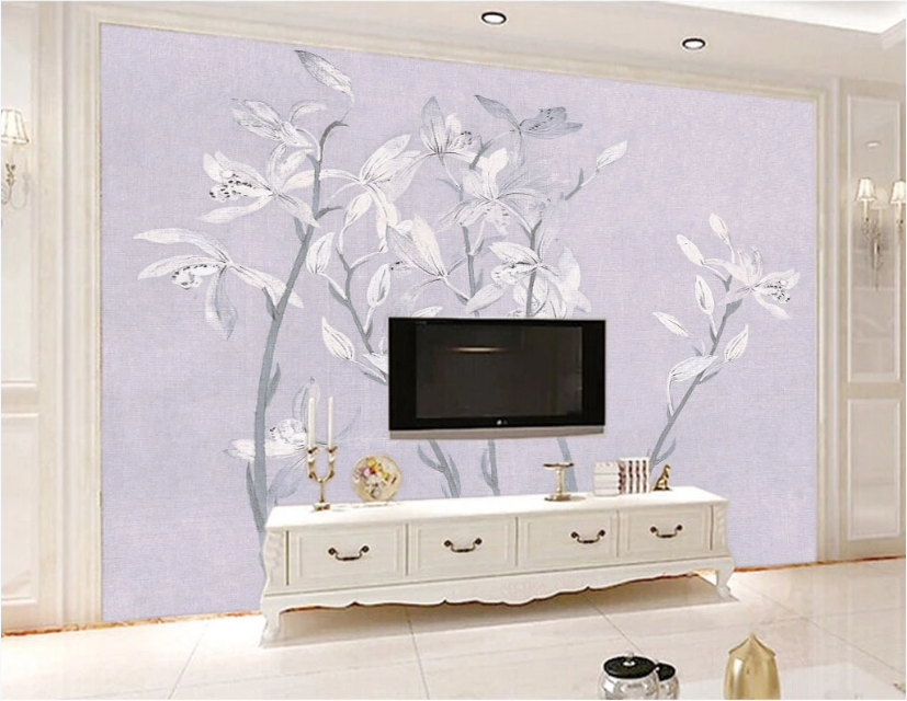 3D Flower Graffiti WC207 Wall Murals