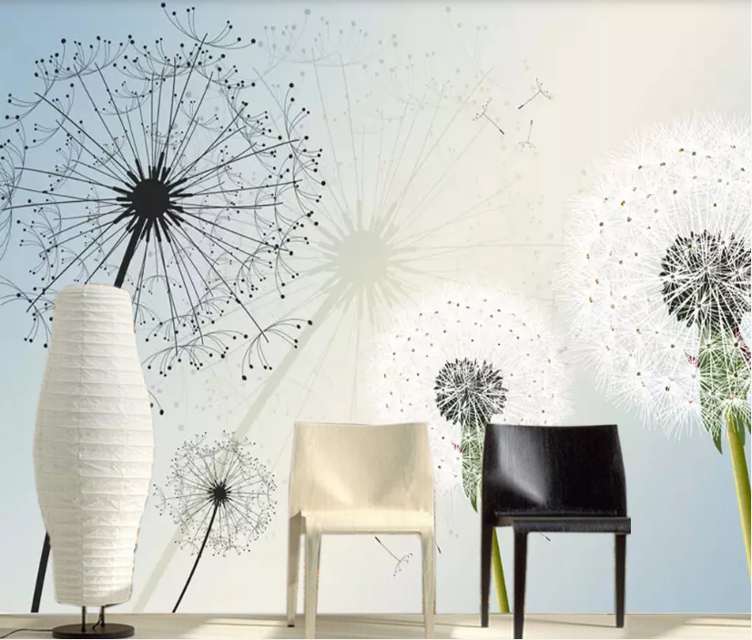 3D Dandelion WC187 Wall Murals