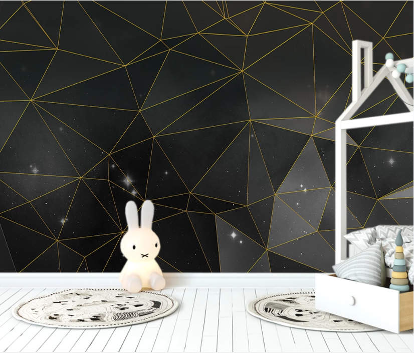 3D Black Sky Stars WC2520 Wall Murals