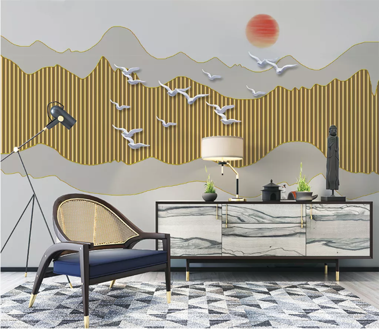 3D Pigeon Ship WC2019 Wall Murals