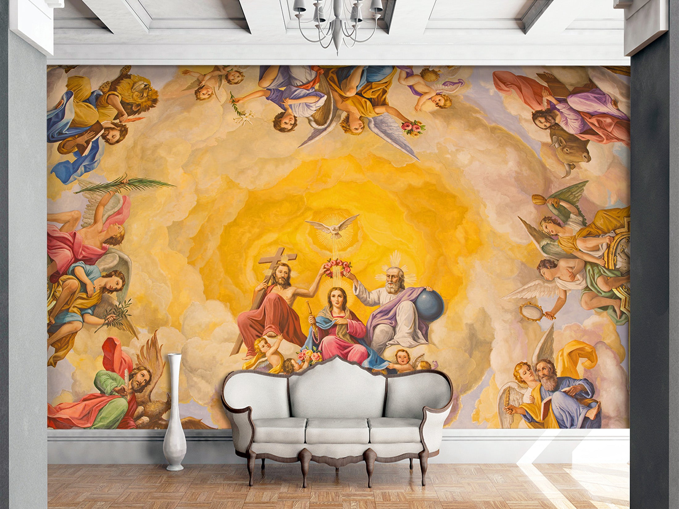 3D Golden Angel 1532 Wall Murals