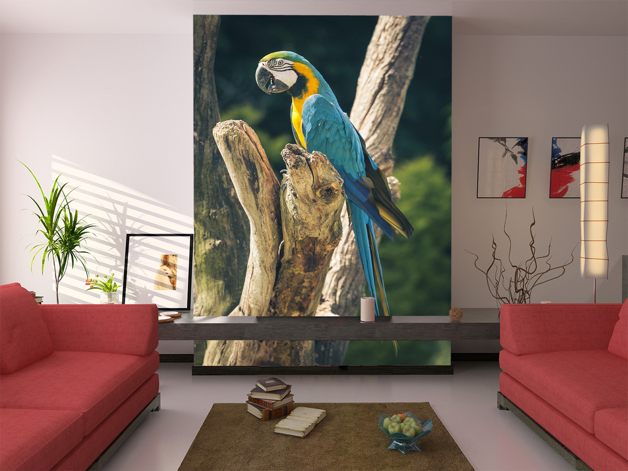 3D Parrot 21 Wall Murals