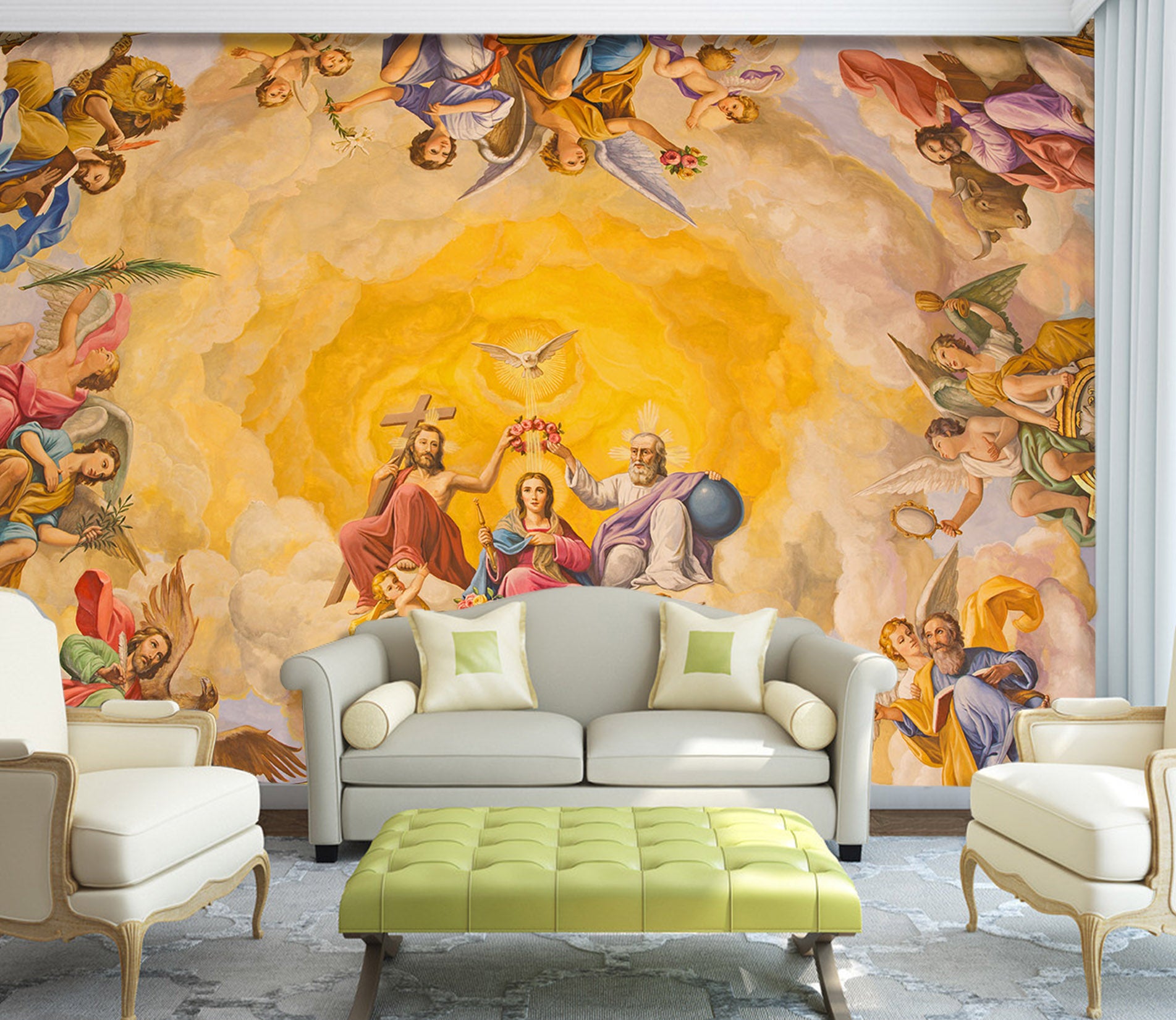 3D Golden Angel 1532 Wall Murals