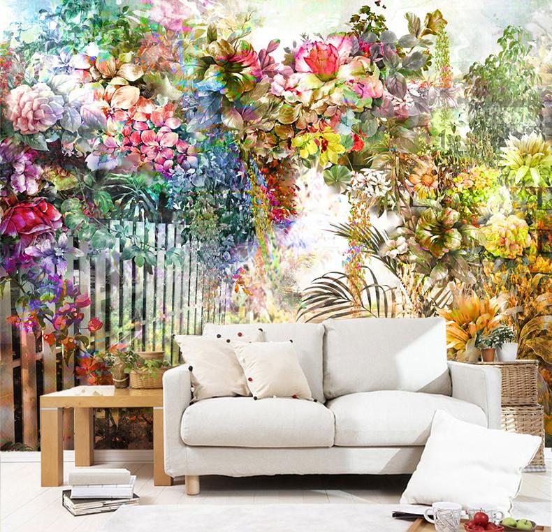 3D Flower Manor 323 Wallpaper AJ Wallpaper 