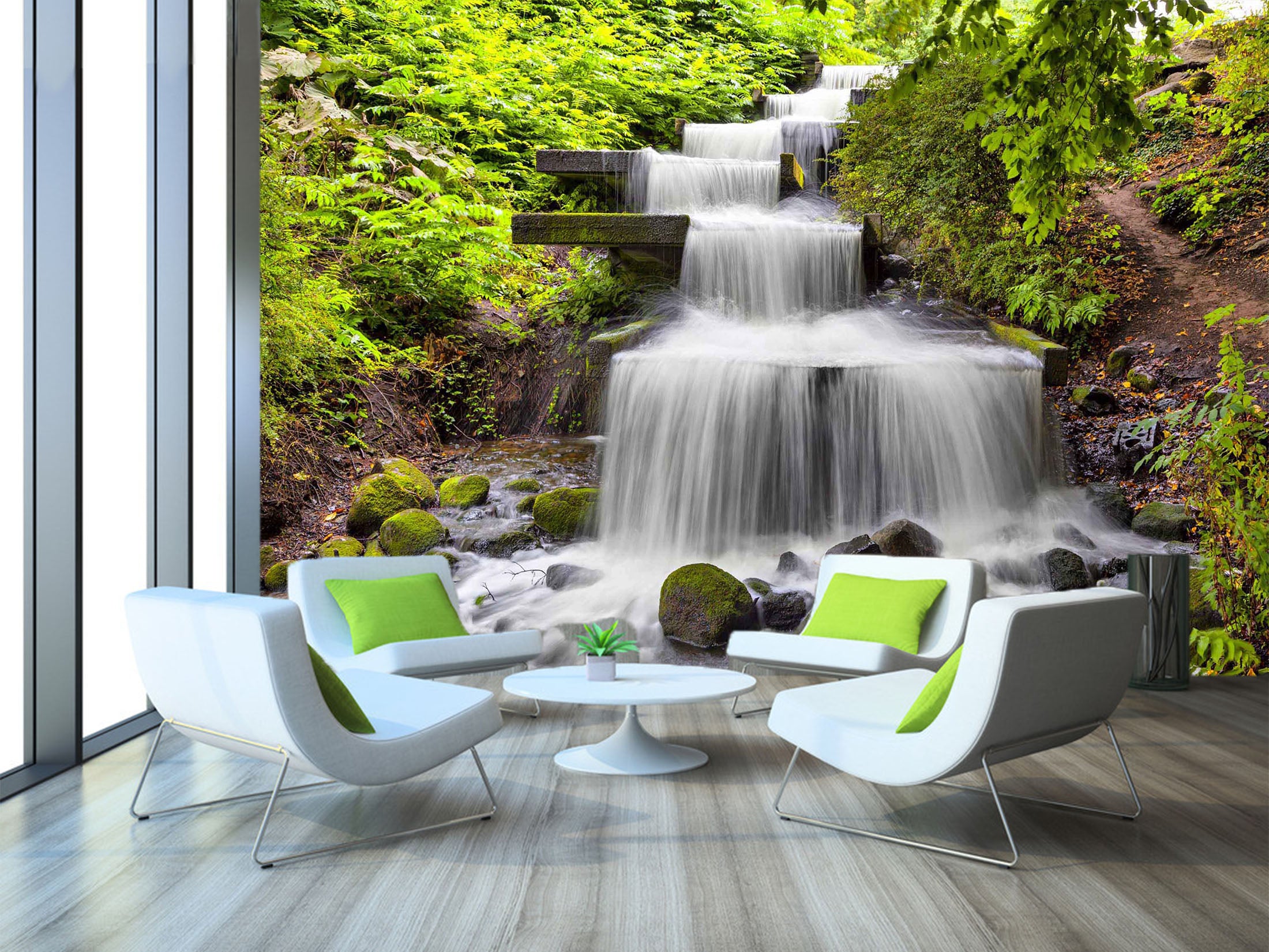 3D Forest Creek 1035 Wall Murals