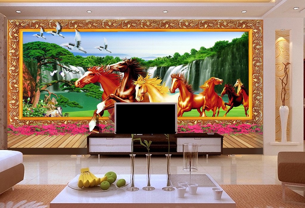 3D Running Horses 668 Wallpaper AJ Wallpaper 