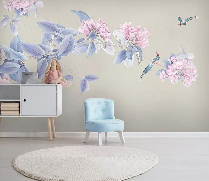 3D Blue Bird WG924 Wall Murals