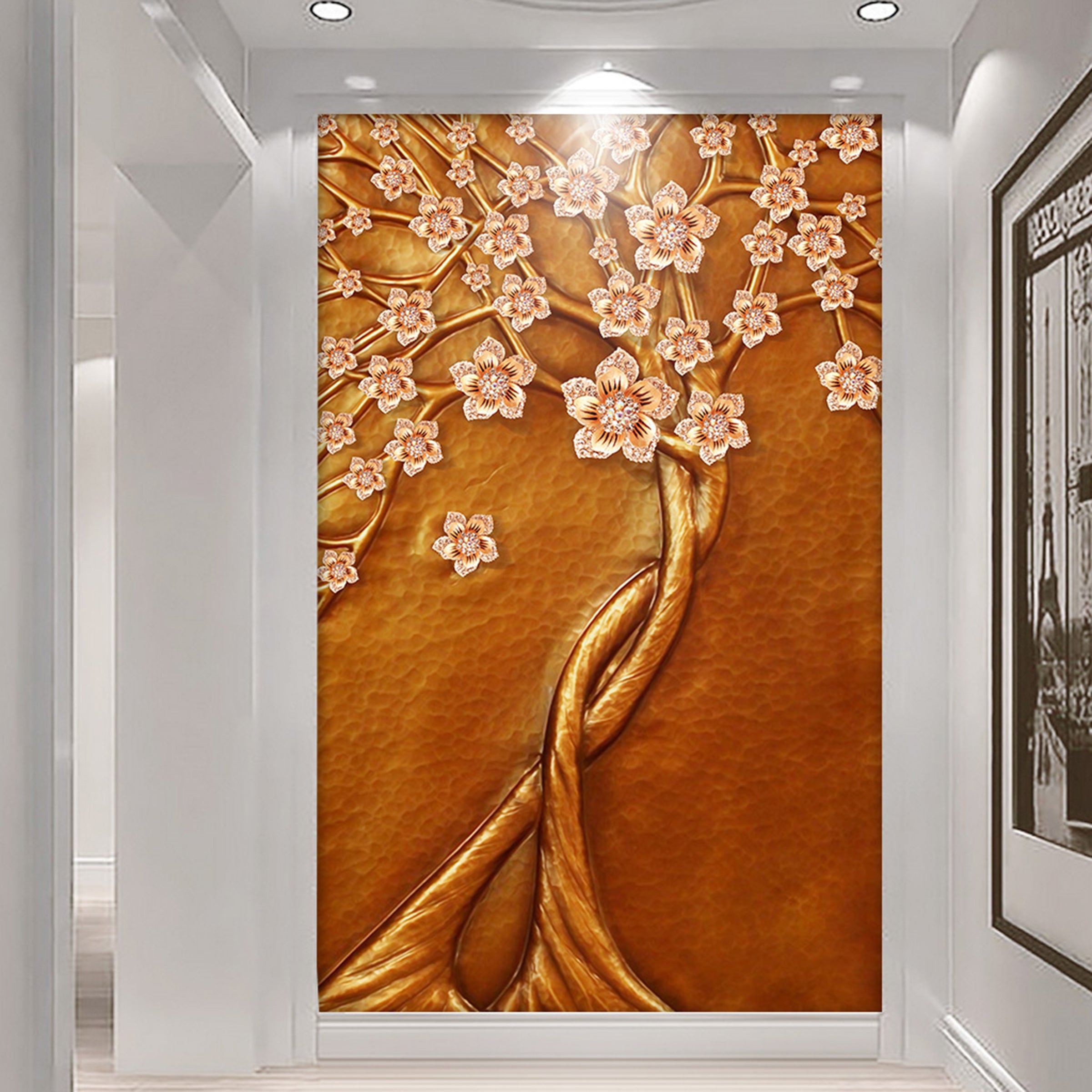 3D Diamond Flower WG007 Wall Murals