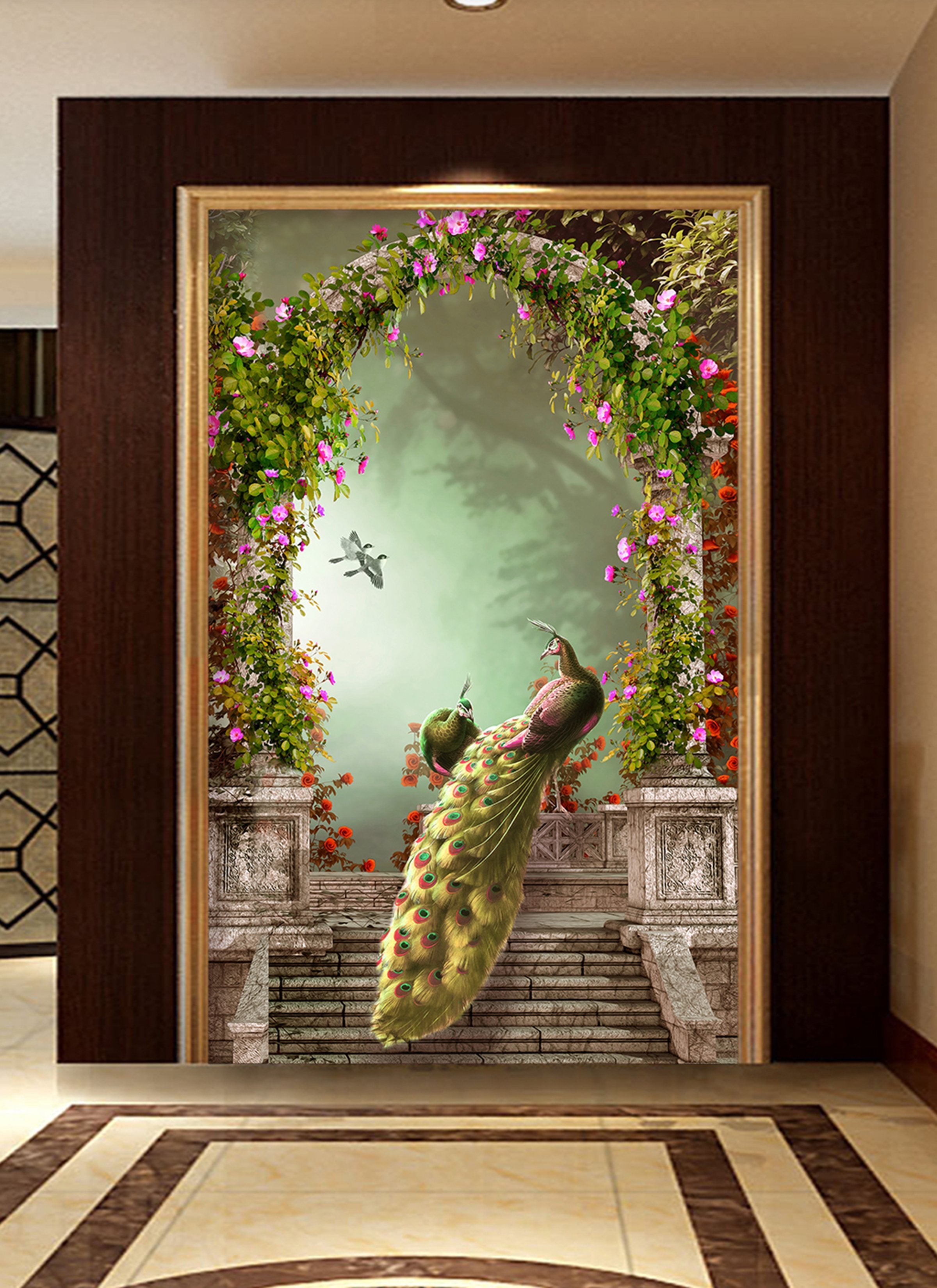 3D Peacock 43 Wall Murals Wallpaper AJ Wallpaper 2 