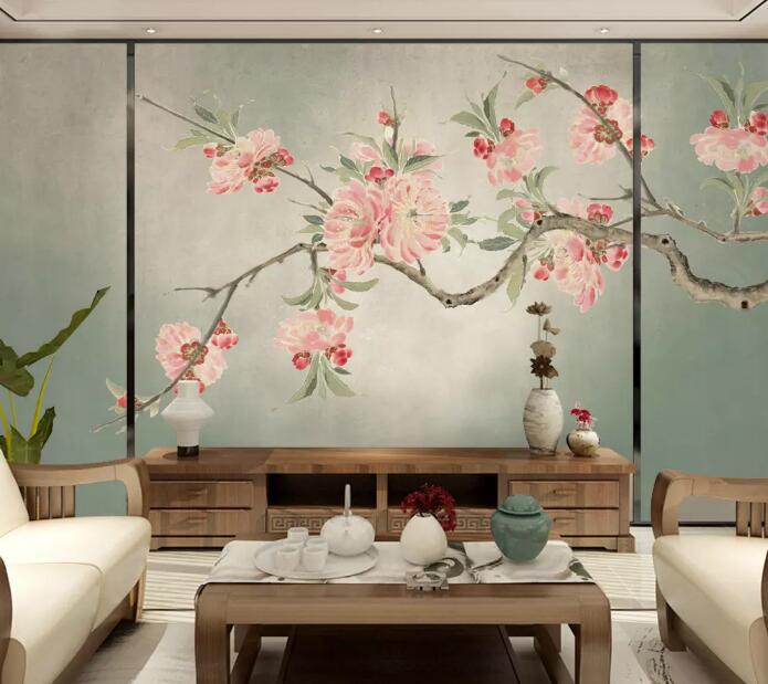 3D Tree Safflower WG830 Wall Murals