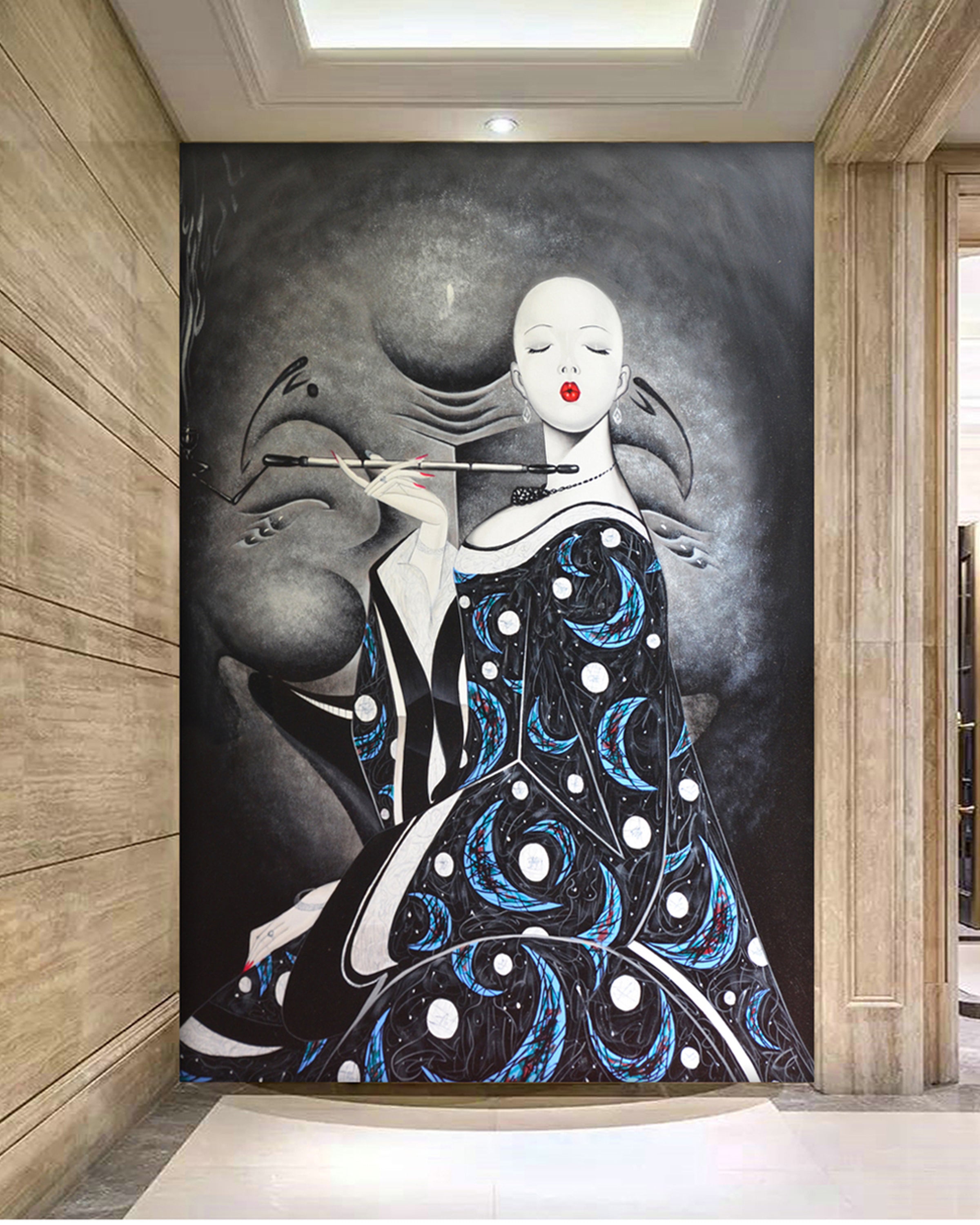 3D Elegant Woman WG034 Wall Murals