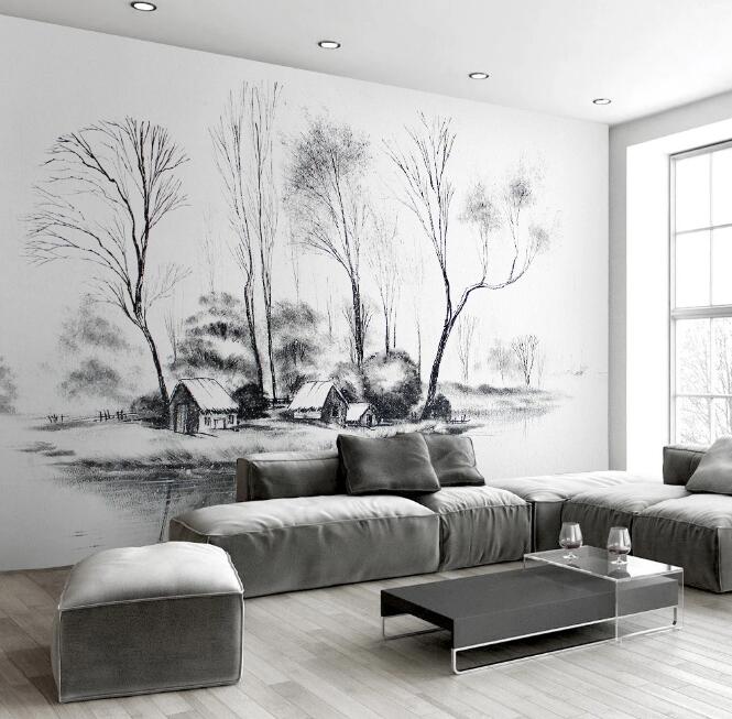 3D House Tree WG549 Wall Murals