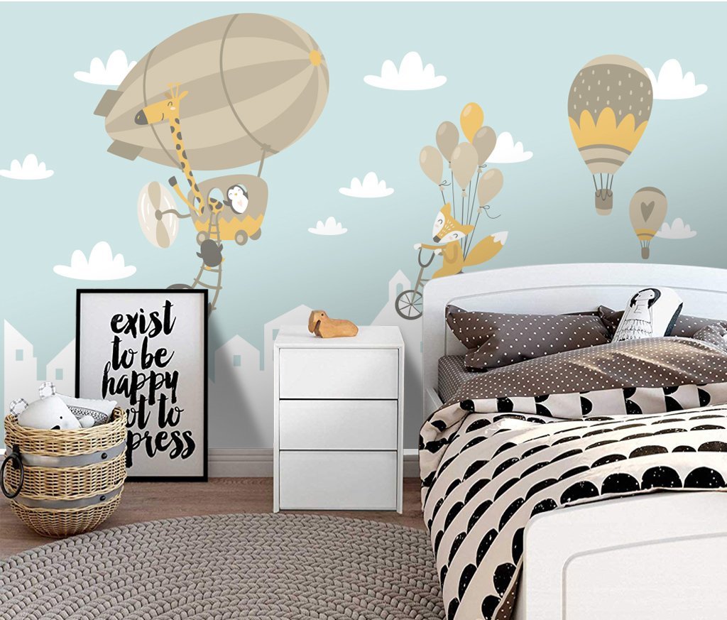 3D Hot Air Balloon 813 Wall Murals Wallpaper AJ Wallpaper 2 