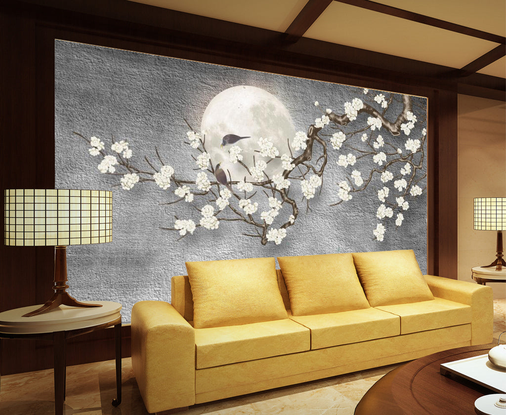 3D Moon Flower WG149 Wall Murals