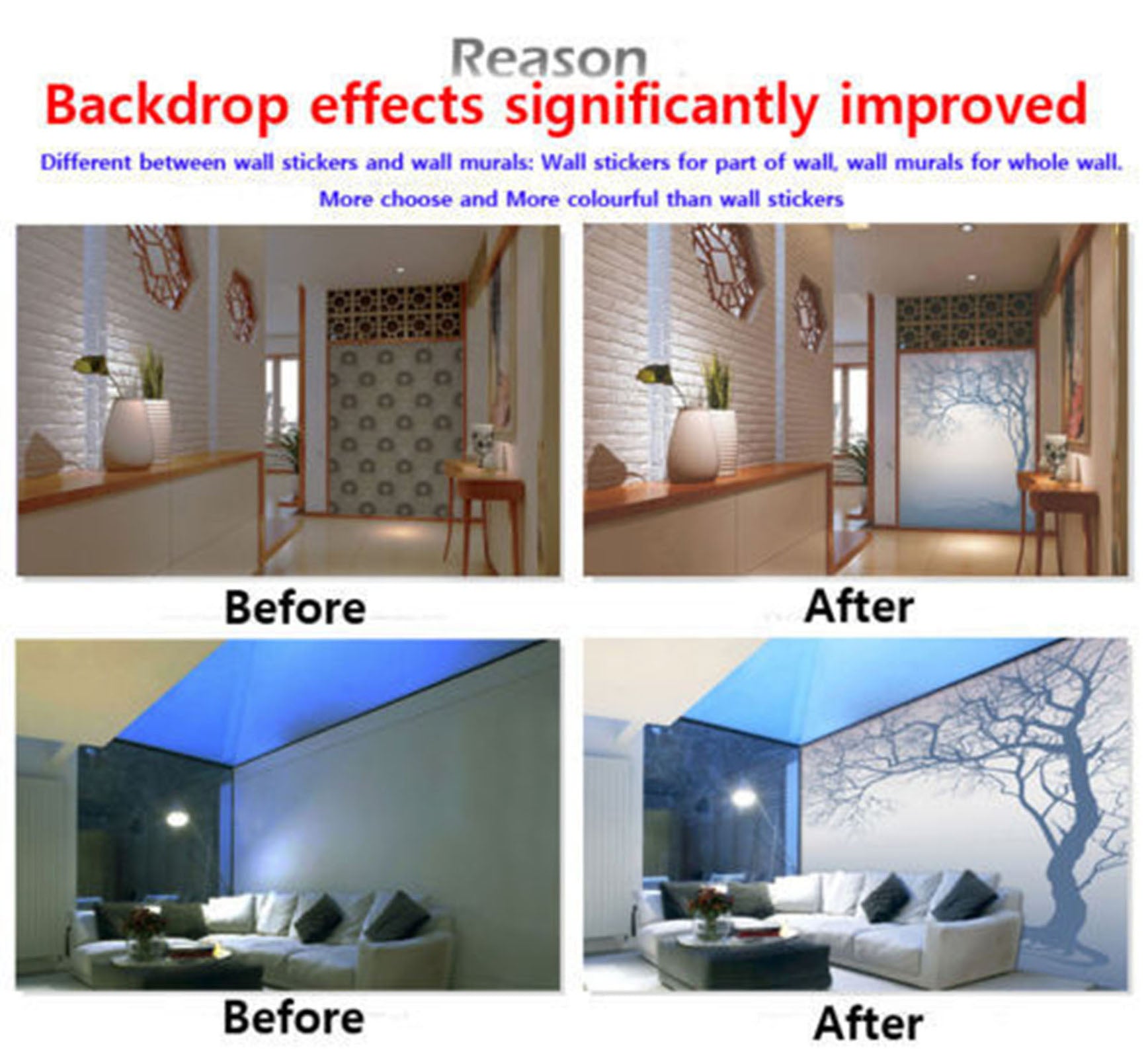 3D Moon Bat 001 Floor Mural  Self-Adhesive Sticker Bathroom Non-slip Waterproof Flooring Murals