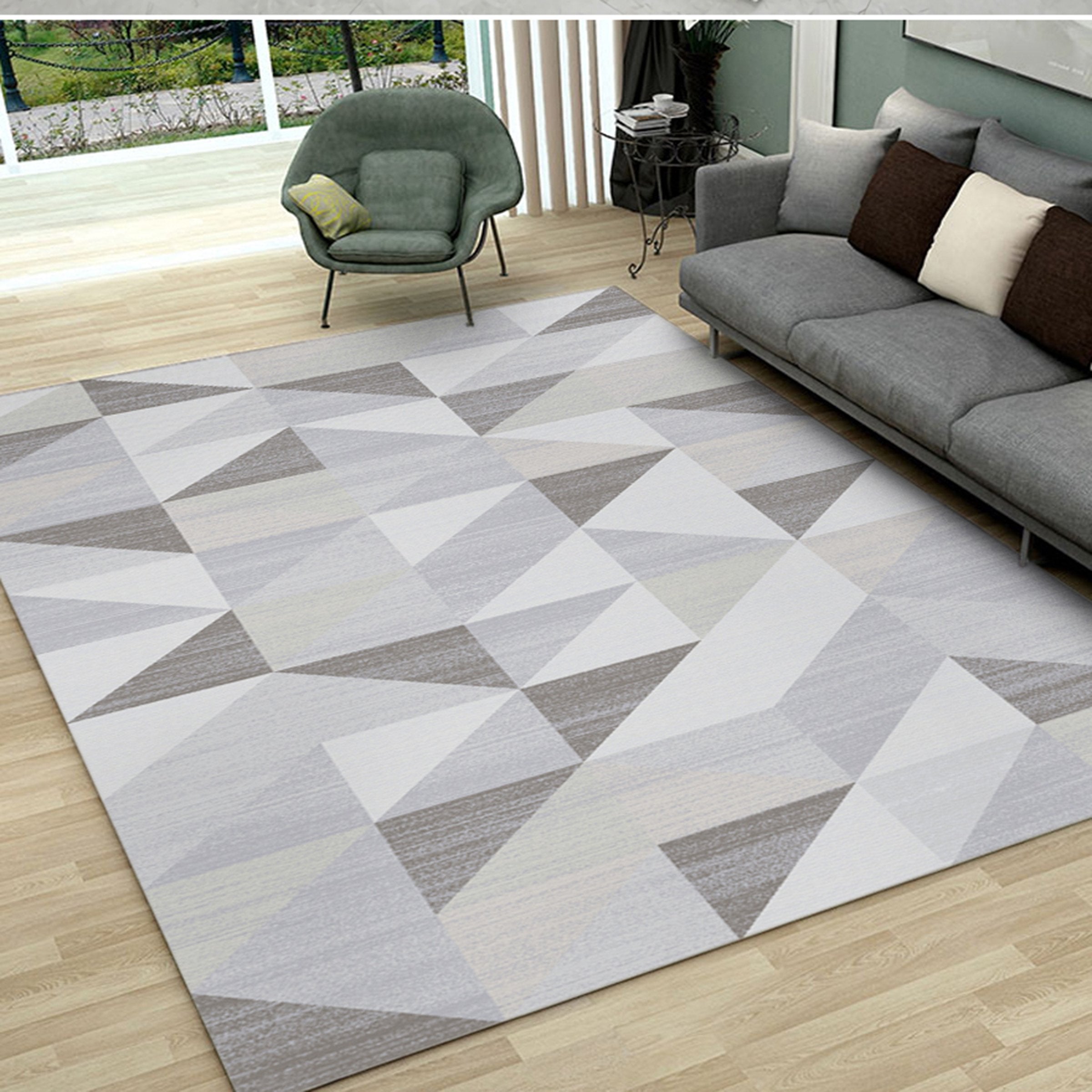 3D Color Geometry WG199 Non Slip Rug Mat Mat AJ Creativity Home 