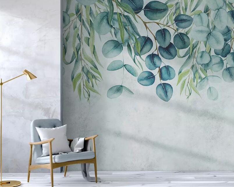 3D Round Leaf WG1058 Wall Murals