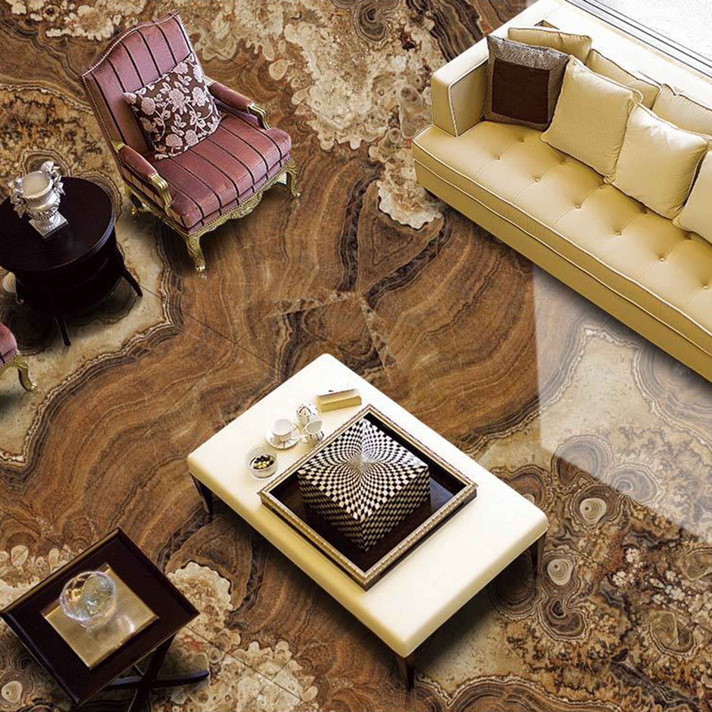 3D Marble Pattern WG324 Floor Mural Wallpaper AJ Wallpaper 2 