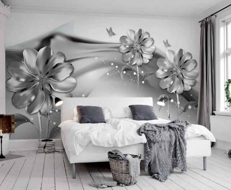 3D Butterfly Flower WG546 Wall Murals