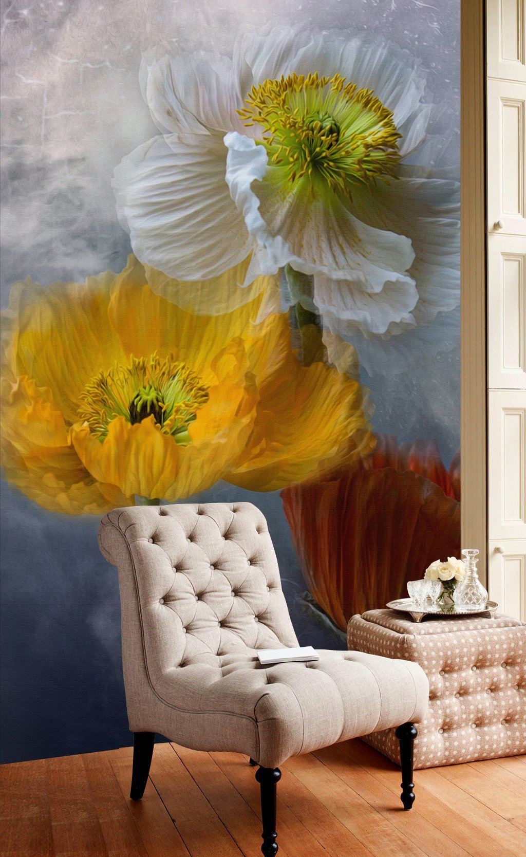 3D Small Daisy 546 Wall Murals Wallpaper AJ Wallpaper 2 