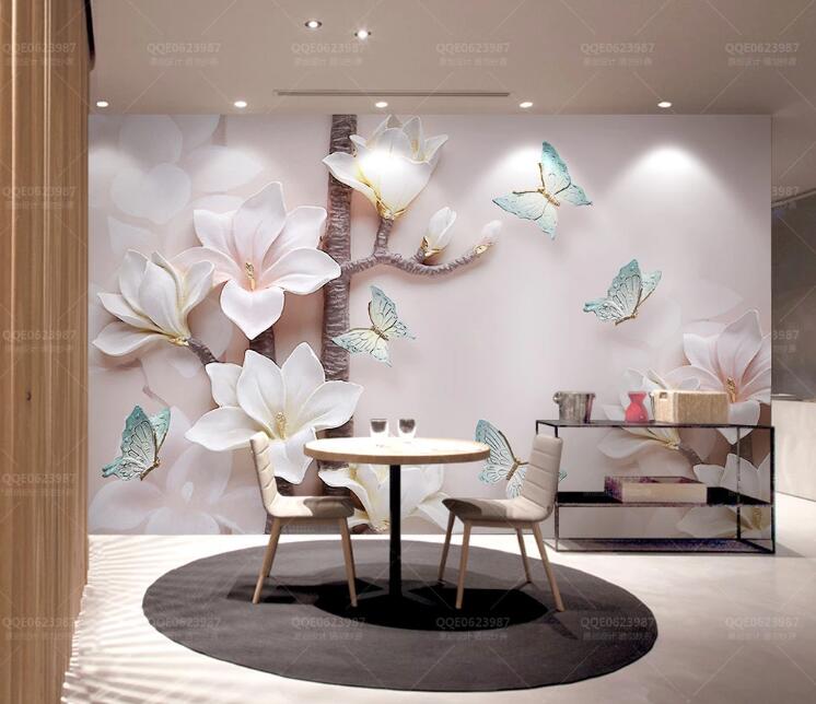 3D Blossom Butterfly WG699 Wall Murals