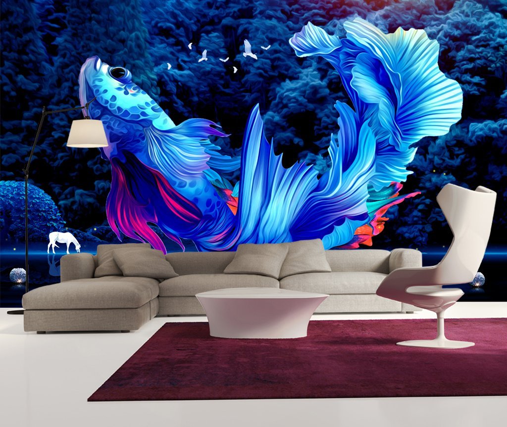 3D Goldfish 342 Wall Murals Wallpaper AJ Wallpaper 2 