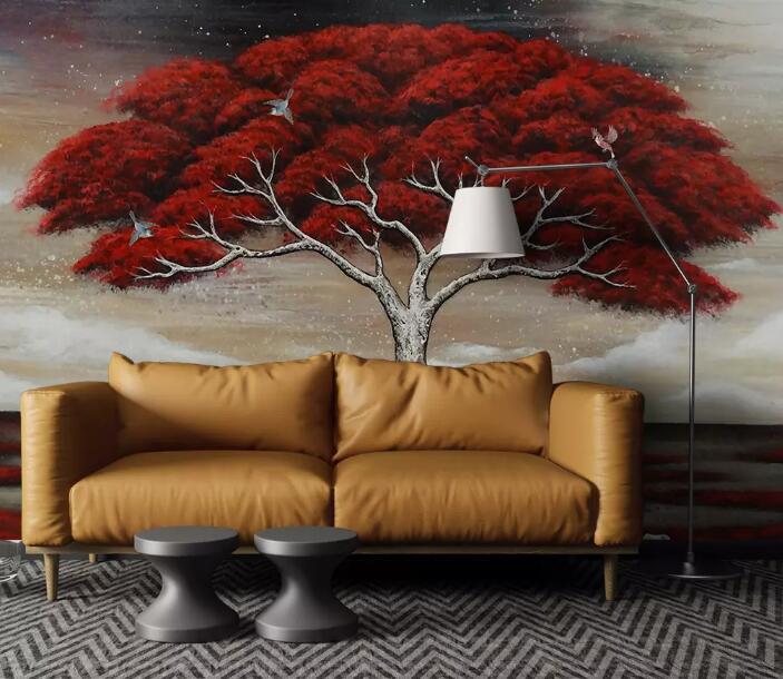 3D Red Woods WG64 Wall Murals Wallpaper AJ Wallpaper 2 