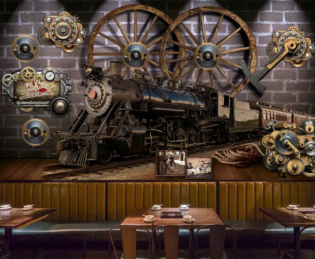 3D Train Iron Wheel 364 Wallpaper AJ Wallpaper 2 