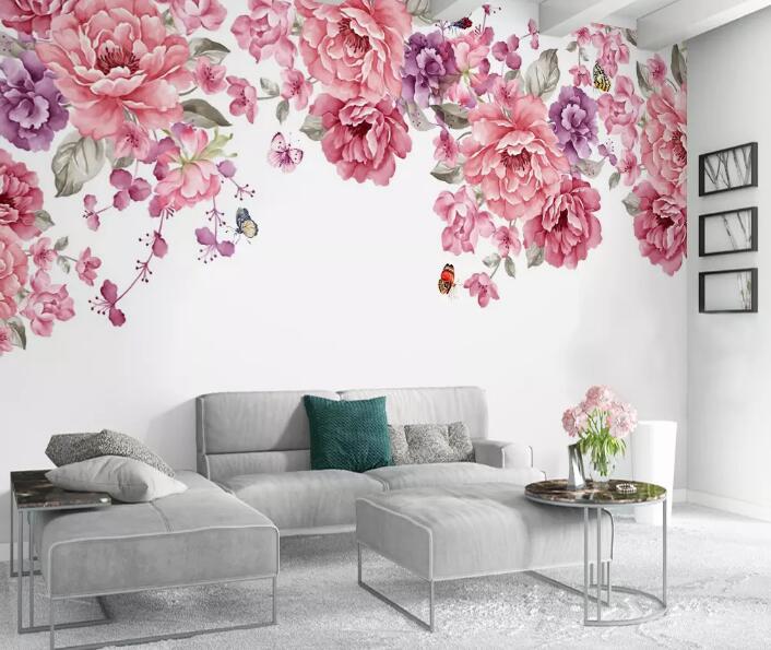 3D Colorful Flower WG810 Wall Murals