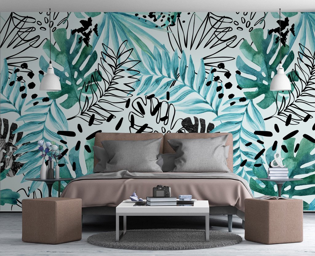 3D Leaves 867 Wall Murals Wallpaper AJ Wallpaper 2 