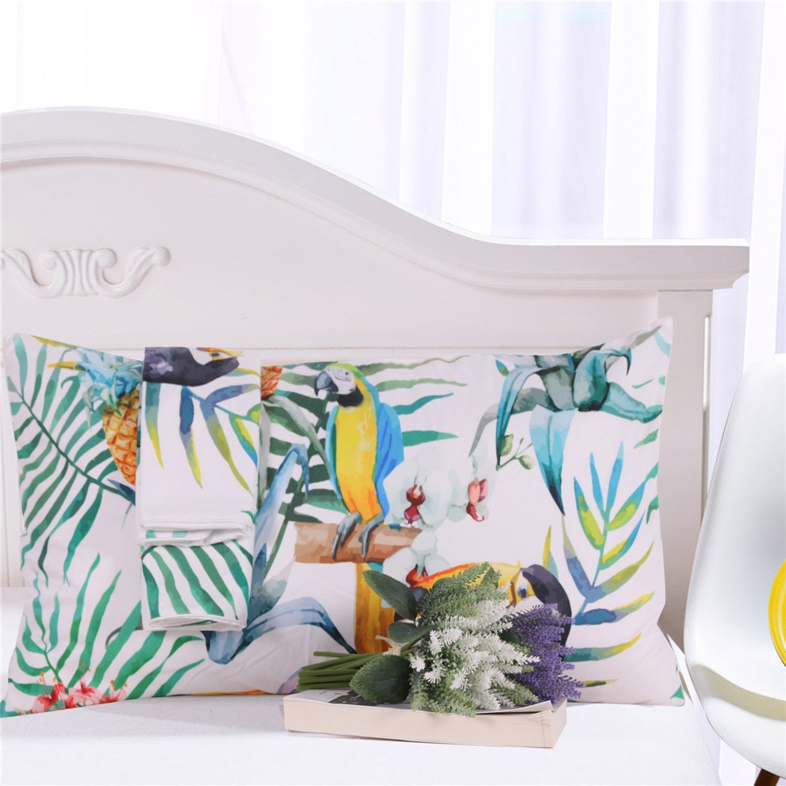 3D Toucan Plant 101 Bed Pillowcases Quilt Wallpaper AJ Wallpaper 