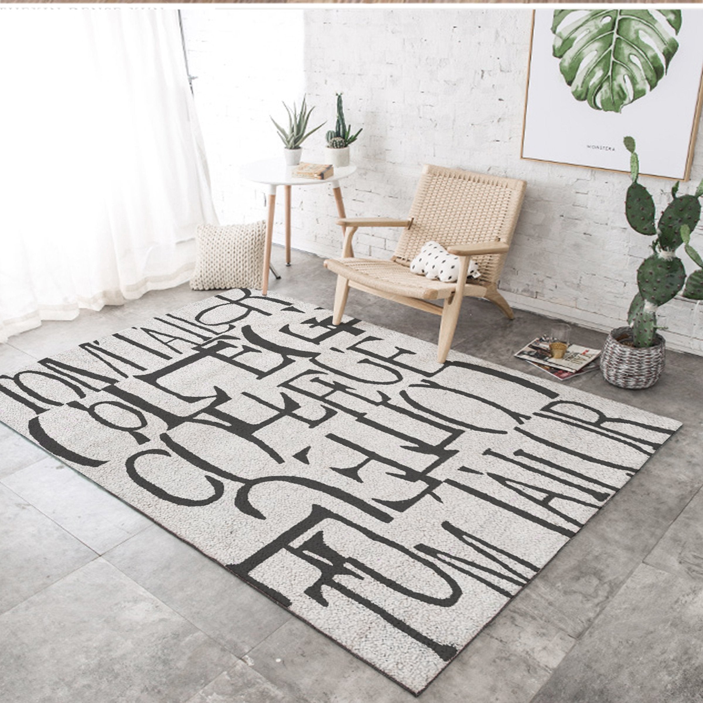 3D Black Lines WG116 Non Slip Rug Mat Mat AJ Creativity Home 