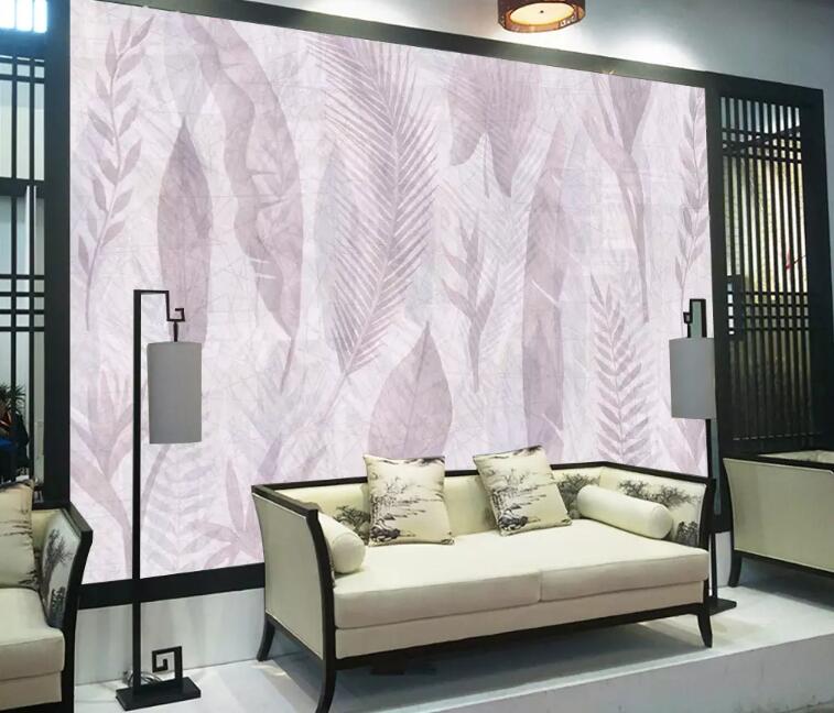 3D Pattern Leaves WG1121 Wall Murals