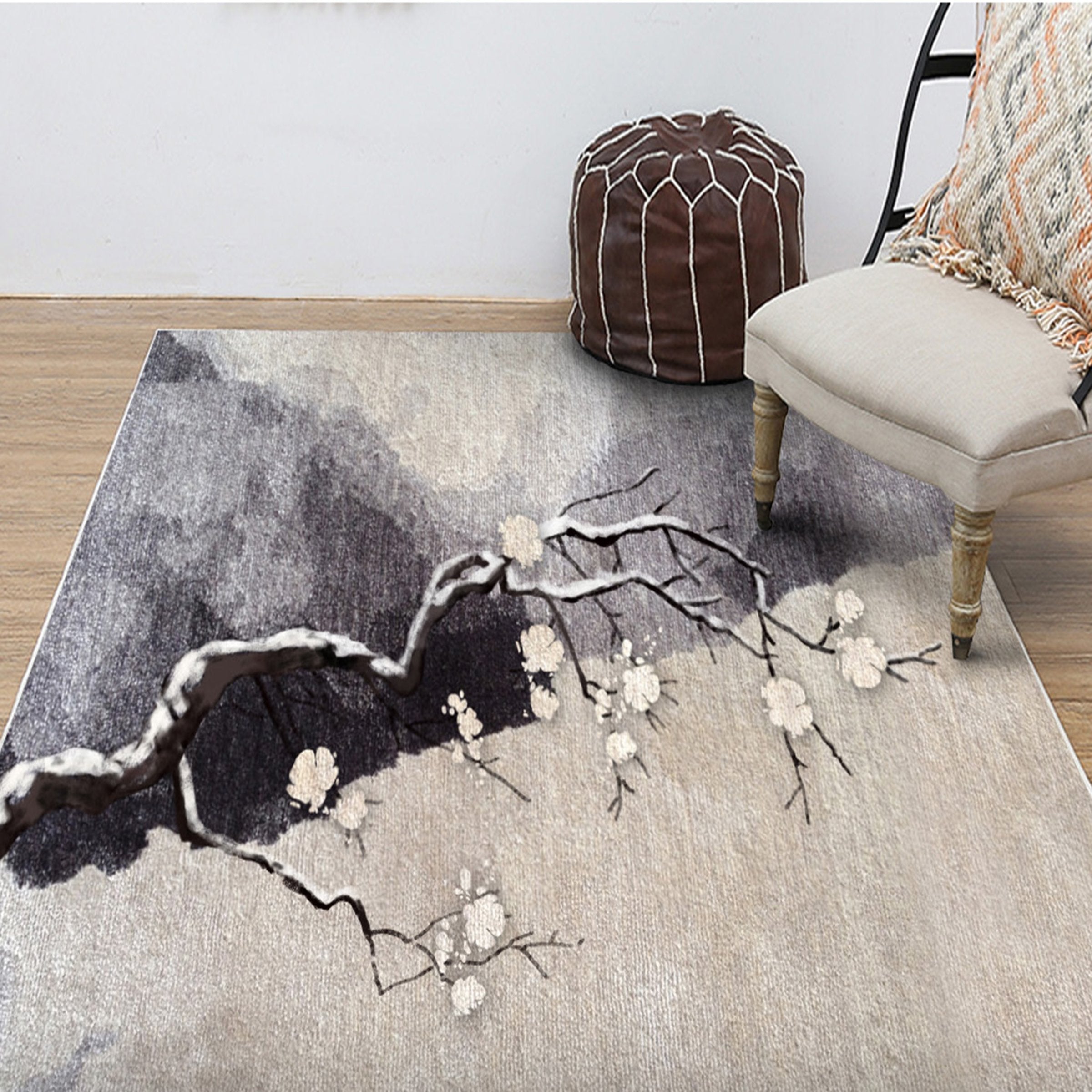 3D Plum Tree WG235 Non Slip Rug Mat Mat AJ Creativity Home 