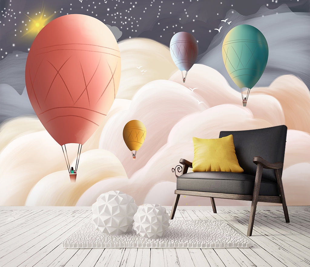 3D Hot Air Balloon WG412 Wall Murals