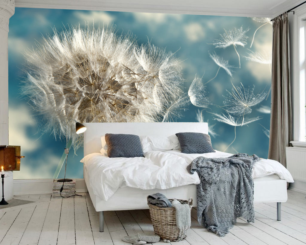 3D Flying Dandelion WG015 Wall Murals