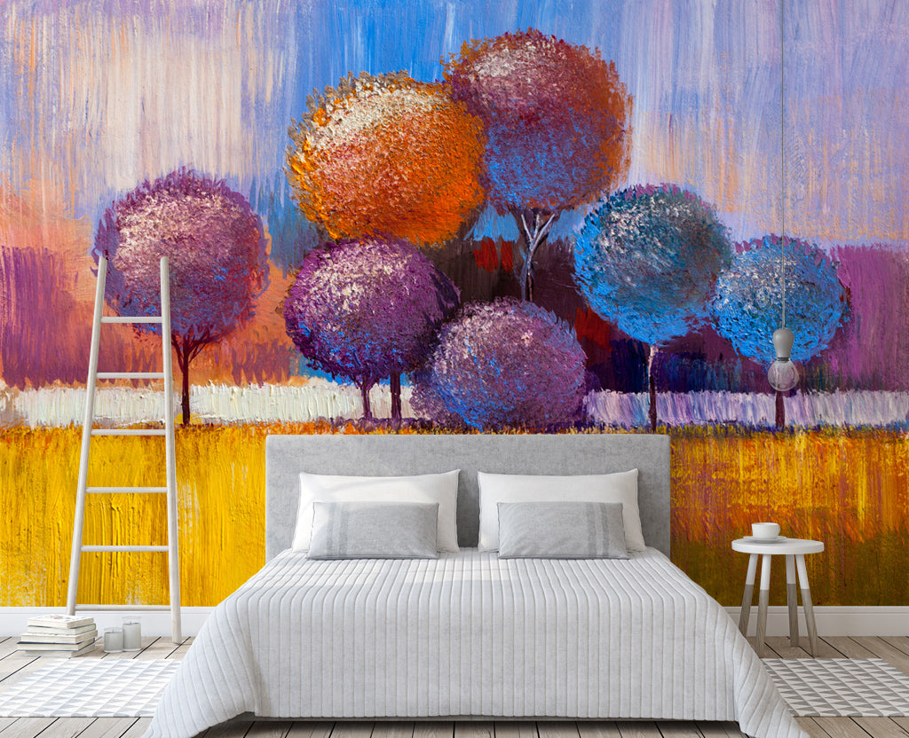 3D Color Tree WG242 Wall Murals