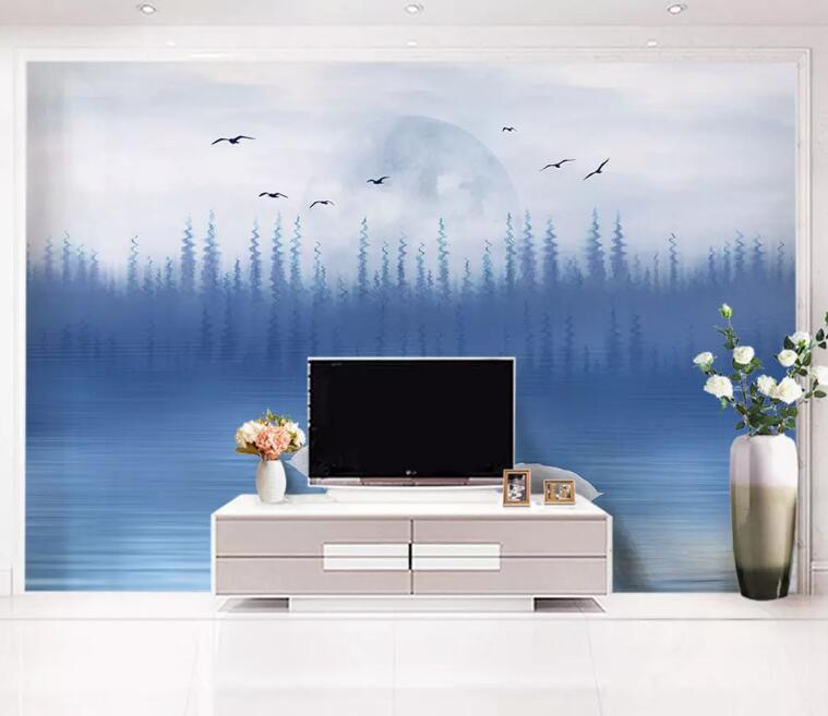 3D Swan Lake WG773 Wall Murals