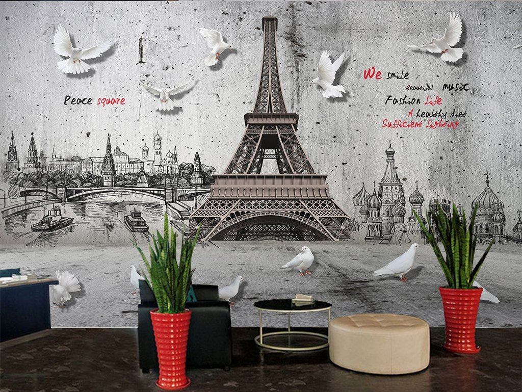 3D City Tower 519 Wall Murals Wallpaper AJ Wallpaper 2 