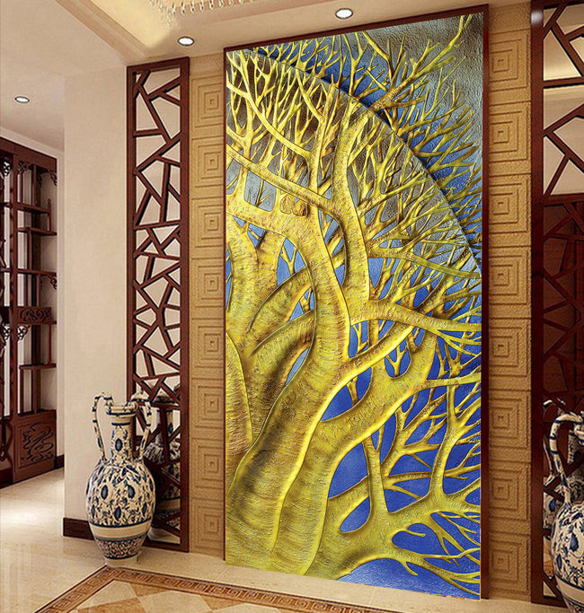 3D Embossed Tree WG147 Wall Murals