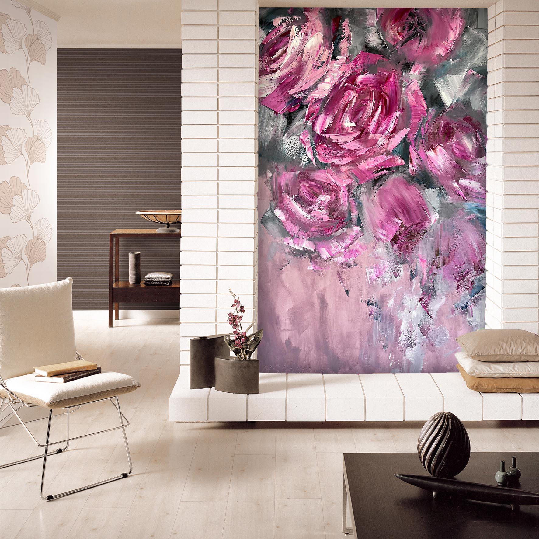 3D Red Rose 2628 Skromova Marina Wall Mural Wall Murals