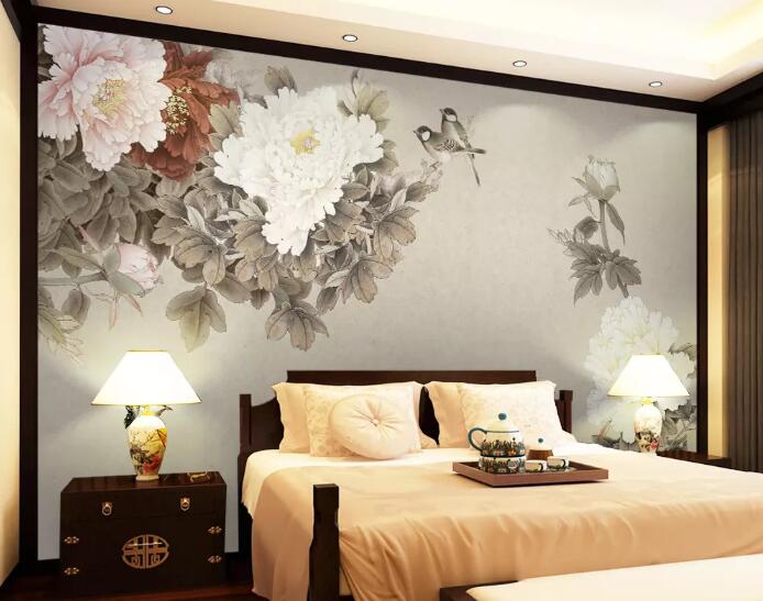 3D Rich Flower WG800 Wall Murals