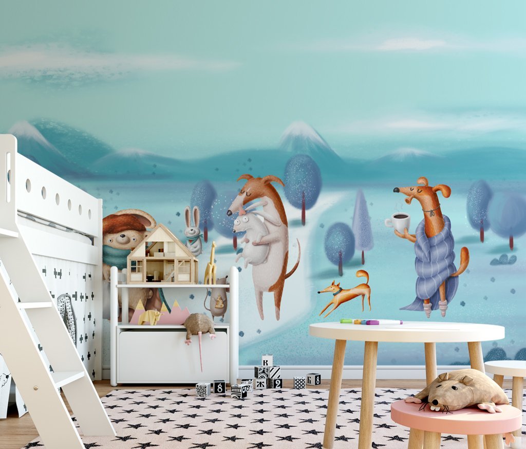 3D Animal Park 834 Wall Murals Wallpaper AJ Wallpaper 2 