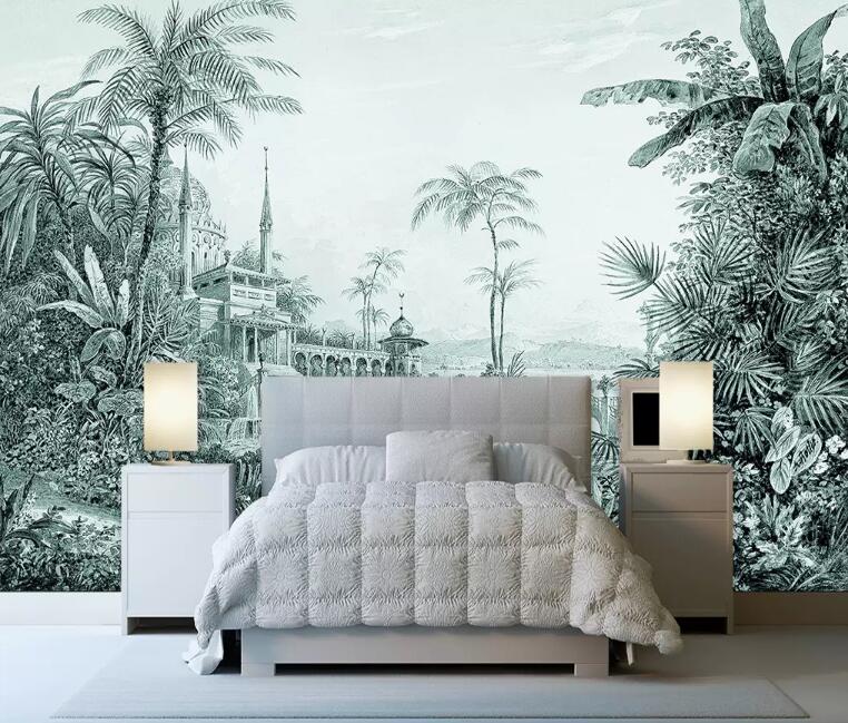 3D Forest Palace WG11 Wall Murals Wallpaper AJ Wallpaper 2 